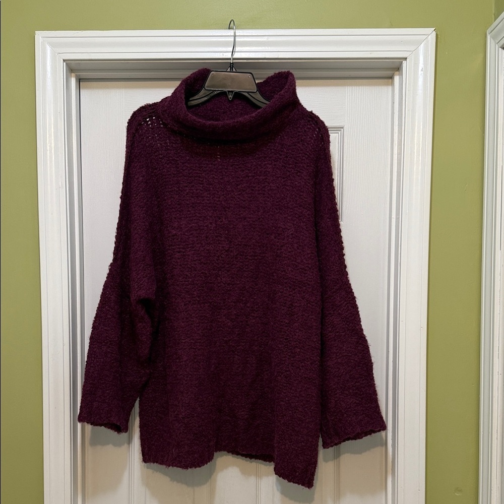 Free People - She’s All That Turtle Neck Alpaca Blend Sweater - size -M - Picture 2 of 6